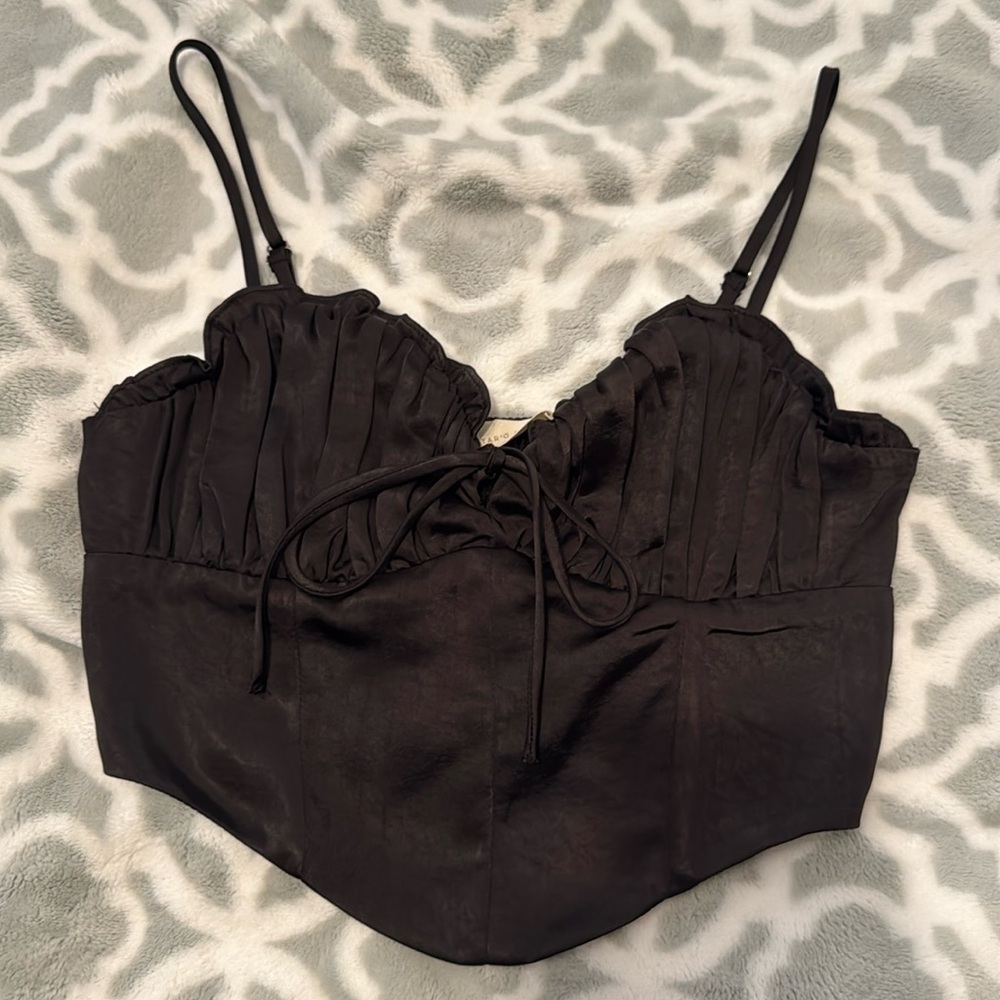 Black Altar’d state silk top